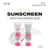 APK Watermelon Cooling Sunscreen SPF 50+ – Hydrating & UV Protection – 100g