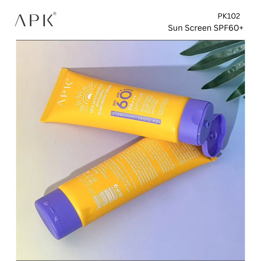 APK Sun Screen SPF 60+ with New Formula - 100g APK