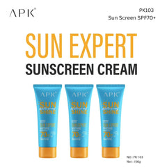 APK Whitening Sunscreen Cream SPF 70+++ - 100g APK