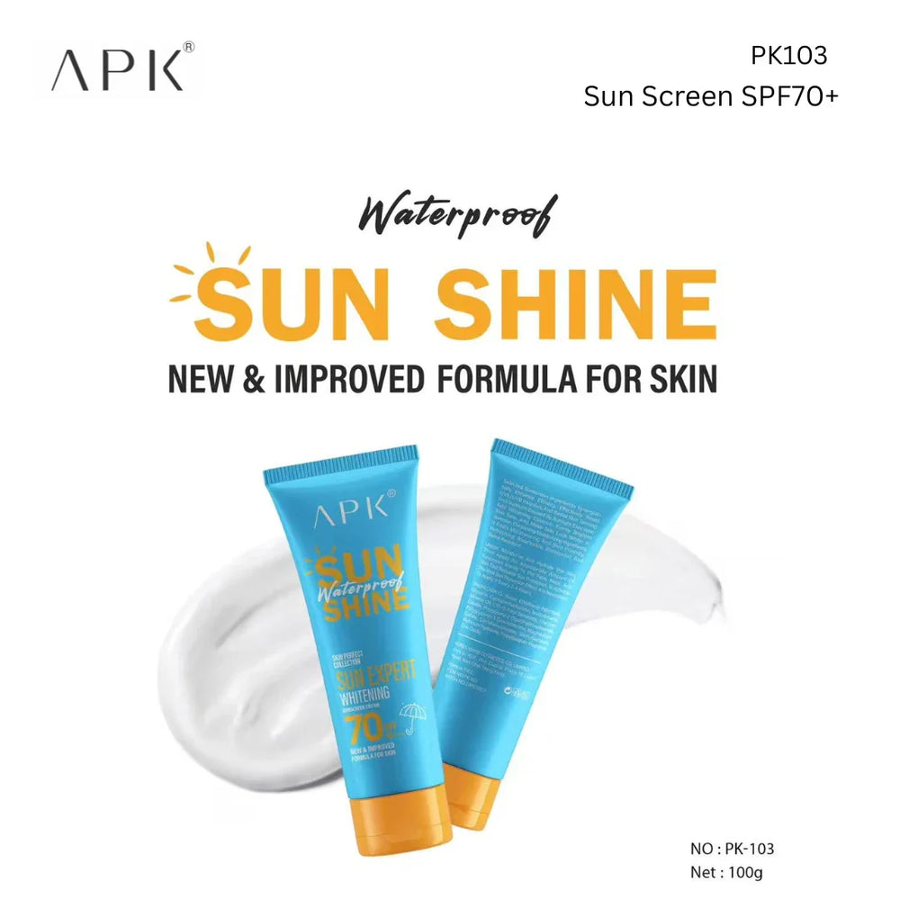 APK Whitening Sunscreen Cream SPF 70+++ - 100g APK