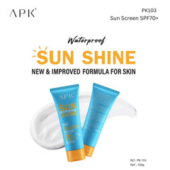 APK Whitening Sunscreen Cream SPF 70+++ - 100g APK