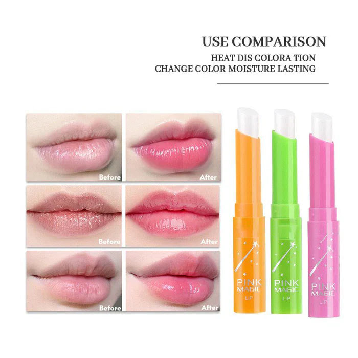 Pink Magic Color Changing Lip Balm - Green Tea Pink Magic