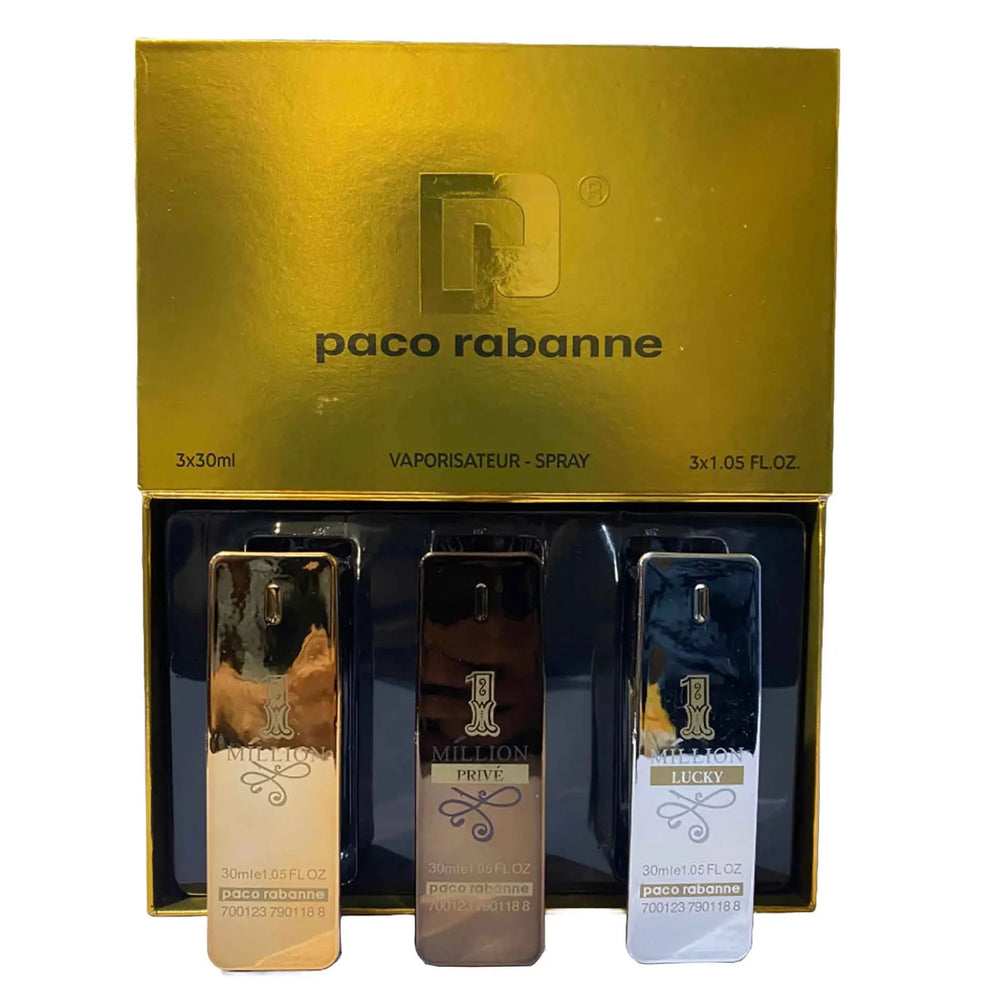 Paco Rabanne 3 In 1 Parfum Set - 30ml - Dubai - 100% Original Testers Paco Rabanne