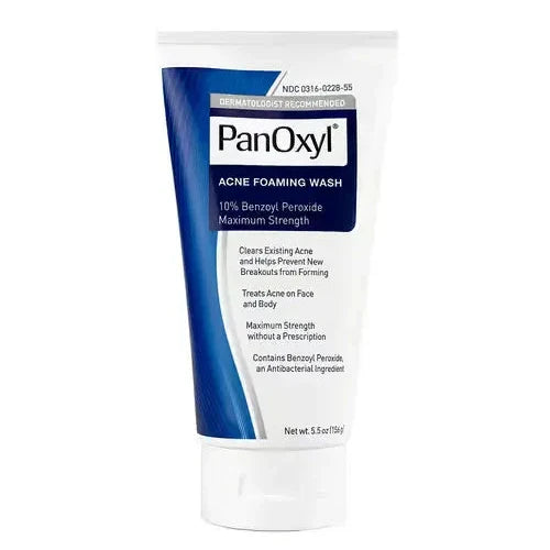 PanOxyl 10% Benozyl Peroxide Facewash For Acne And Pimples 156g PanOxyl