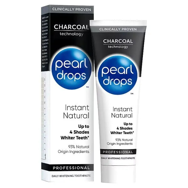 Pearl Drops Instant Natural Charcoal Protection Daily Whitening Pearl Drops
