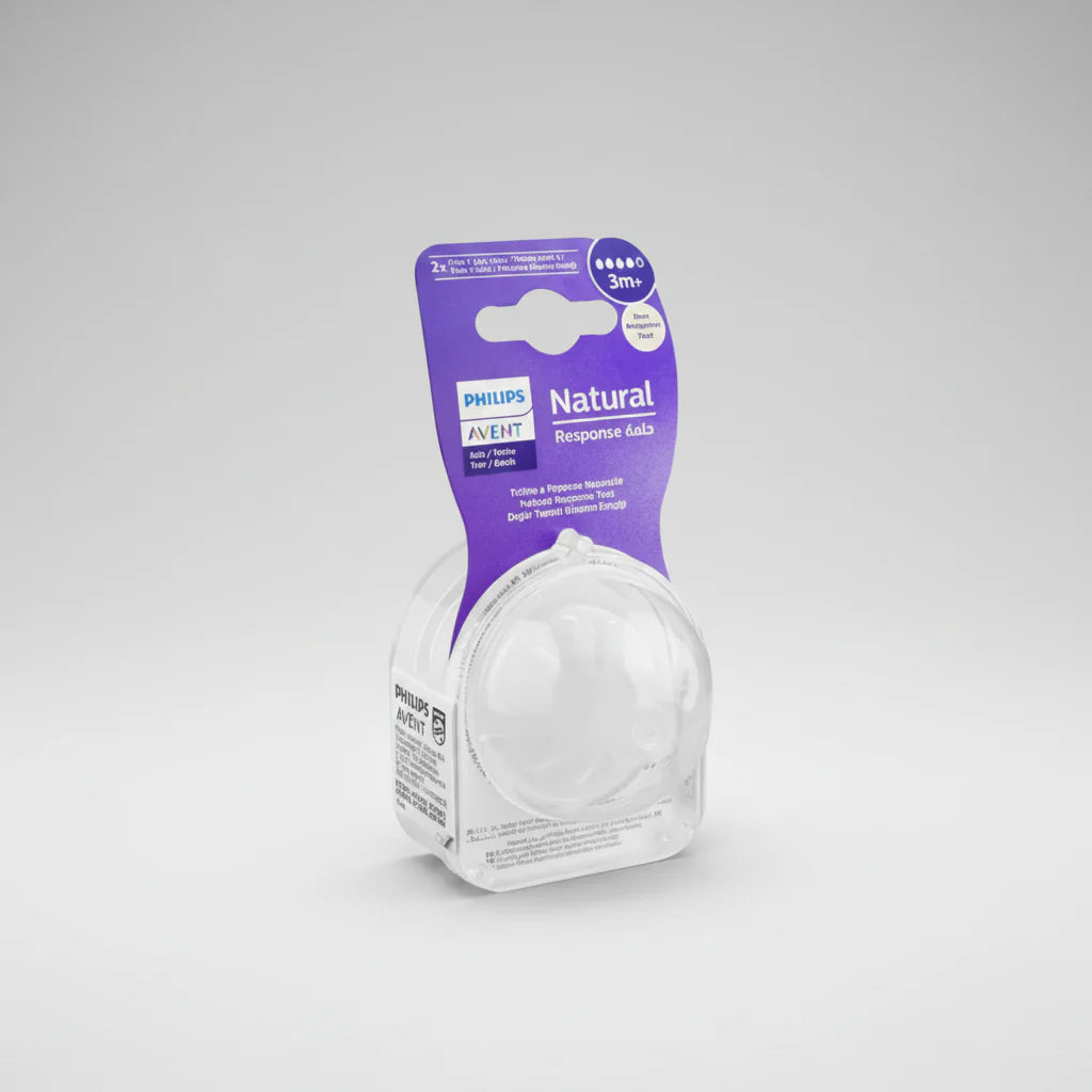Philips Avent Natural Response 3m+ Nipple Pack of 2 Philips Avent