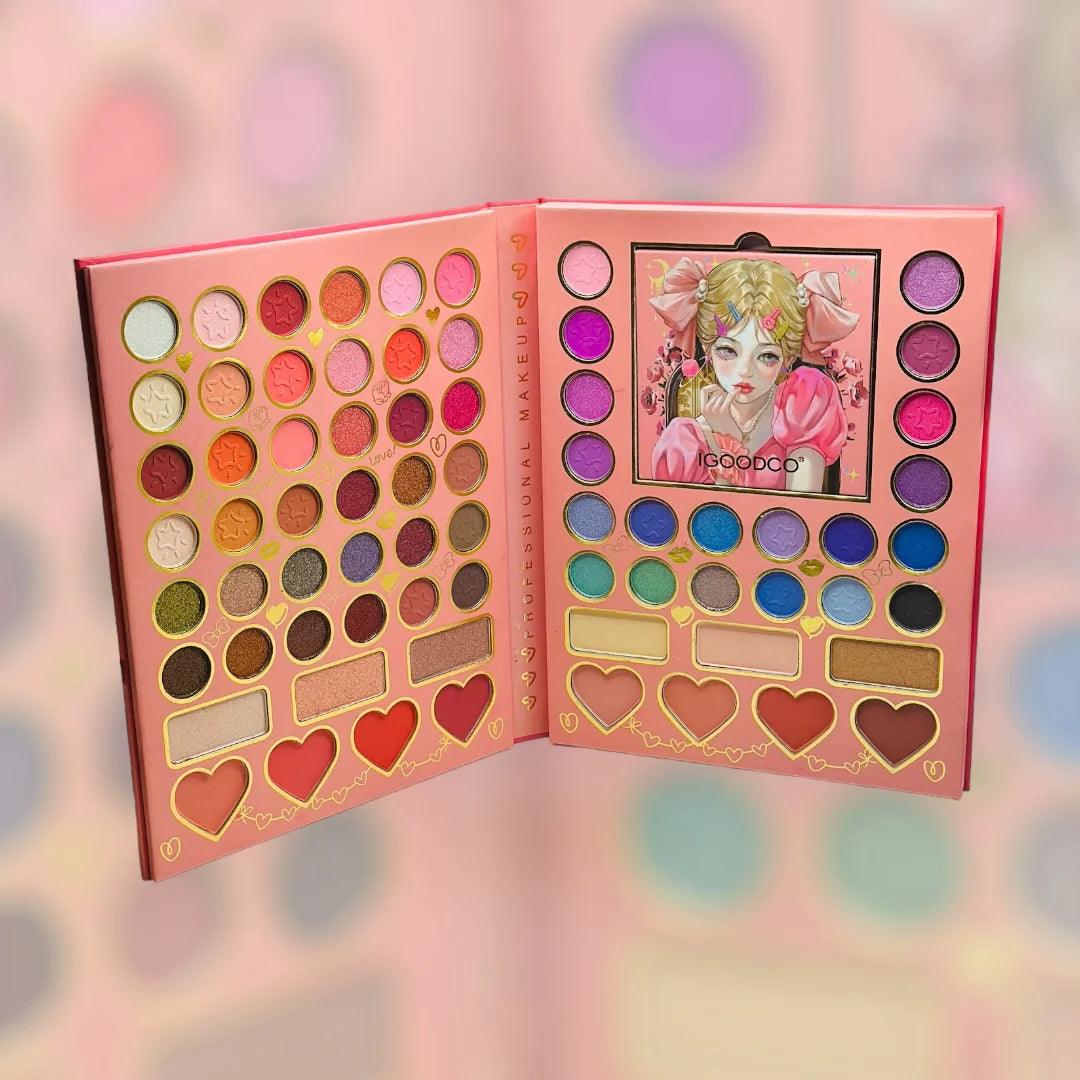 70 Color Cute Girl Eyeshadow Palette Mocallure