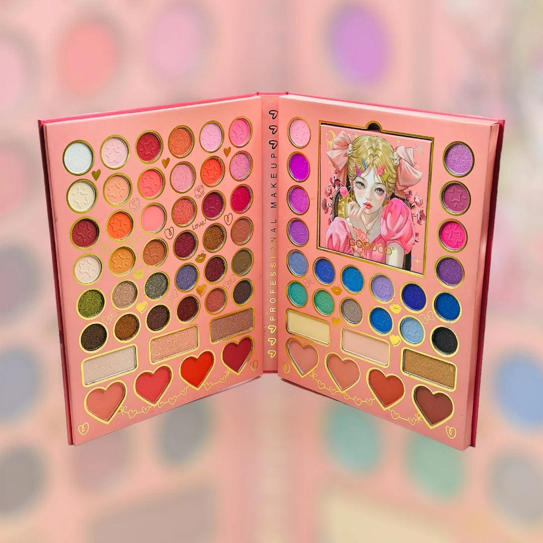 70 Color Cute Girl Eyeshadow Palette Mocallure