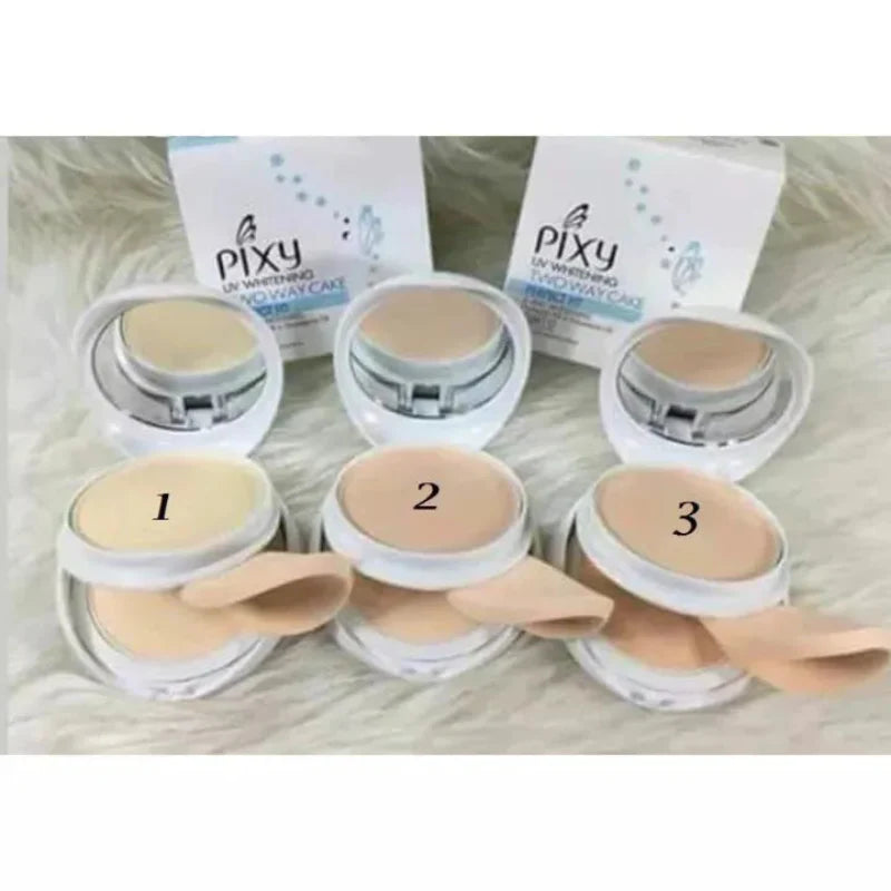 Pixy Makeup Double Layer Foundation Compact Powder Cake Pixy