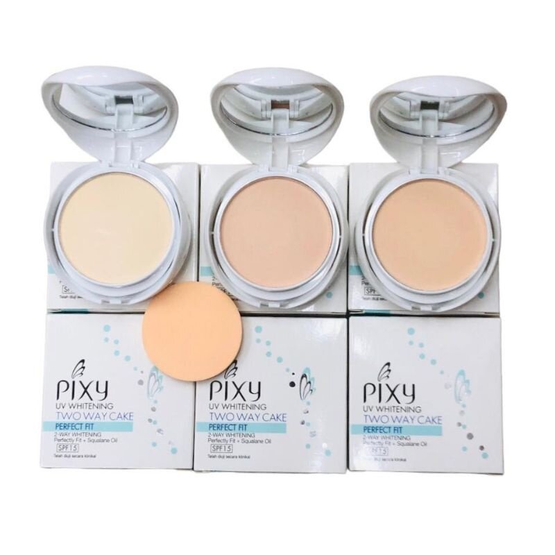 Pixy Makeup Double Layer Foundation Compact Powder Cake Pixy