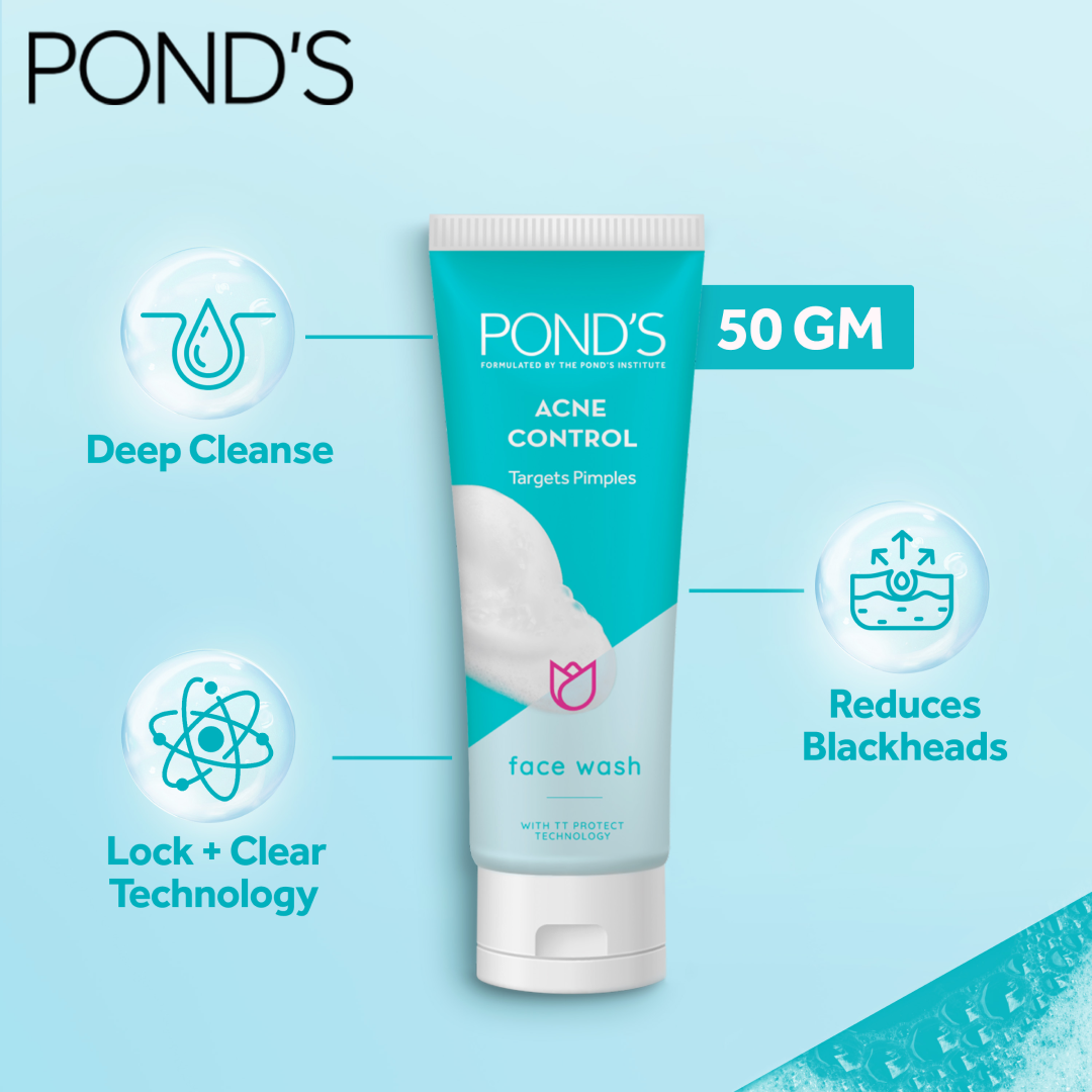 Ponds Acne Control Target Pimples Face Wash 50g Ponds