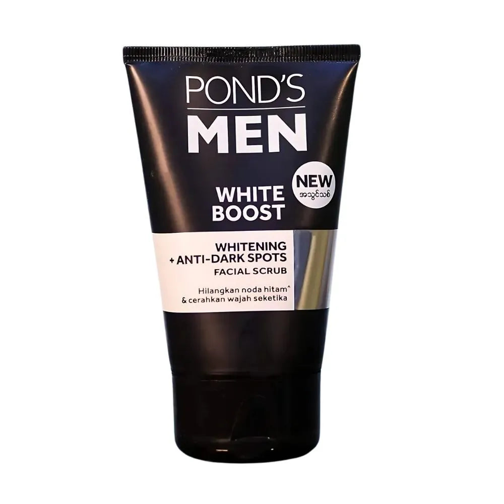 Ponds Men Facial Scrub White Boost - 100g (New Packing) Pond's