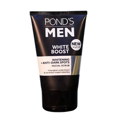 Ponds Men Facial Scrub White Boost - 100g (New Packing) Pond's