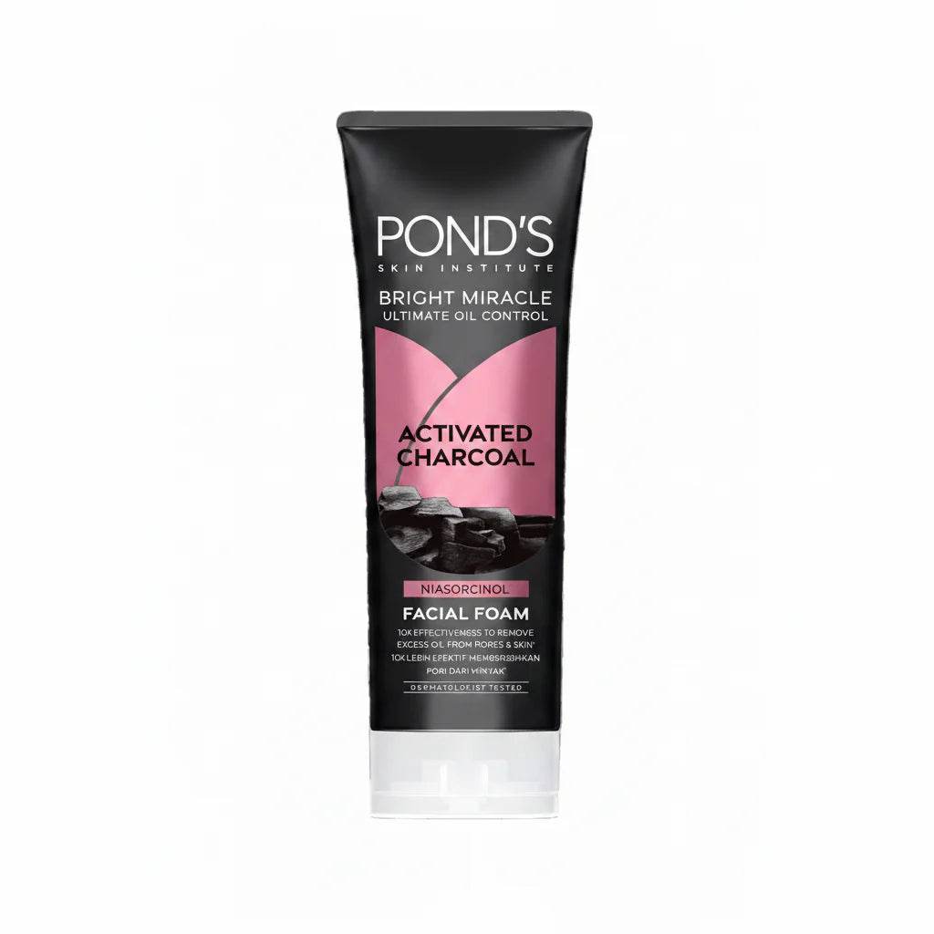 Ponds Bright Miracle Activated Charcoal Facial Foam - 50g Pond's