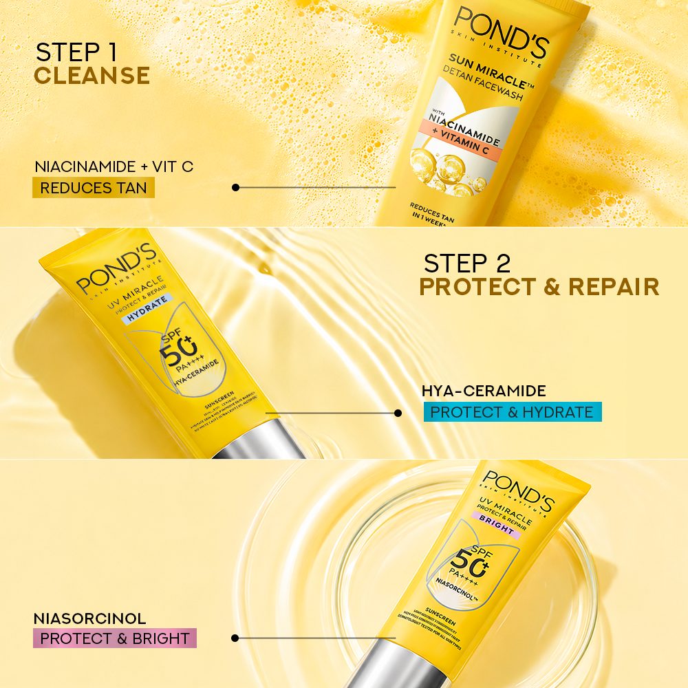 Ponds Sun Miracle Detan Face Wash 100g Ponds