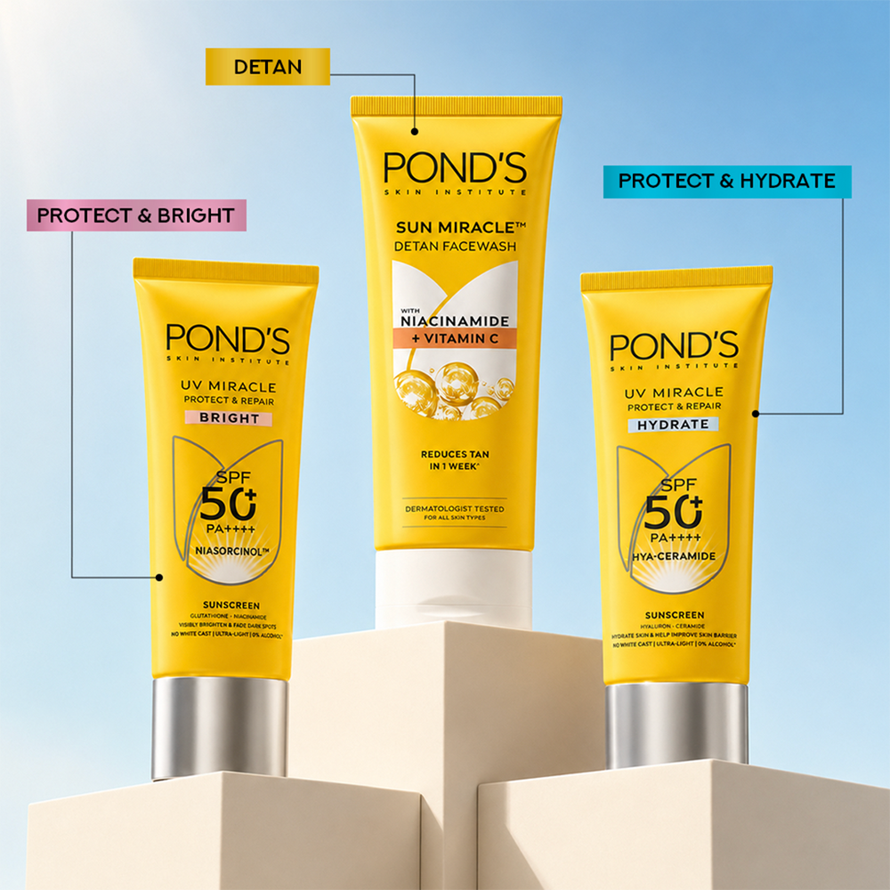 Ponds Sun Miracle Detan Face Wash 100g Ponds