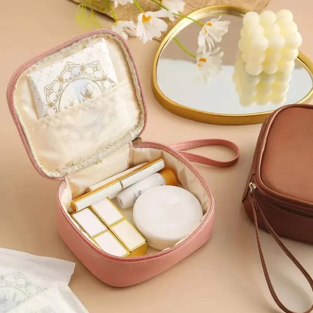 Portable Mini Bags PU Compact Cosmetic Organizer Cosmia