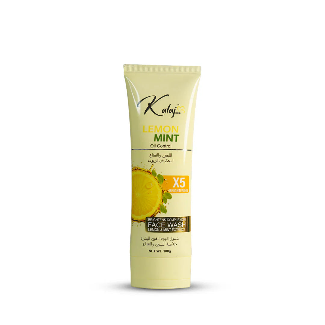 Kalaj Lemon Mint Oil Control Face Wash - 100ml Kalaj