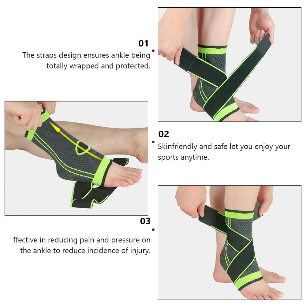 Adjustable compression ankle support brace - 1 Pcs Cosmia.pk