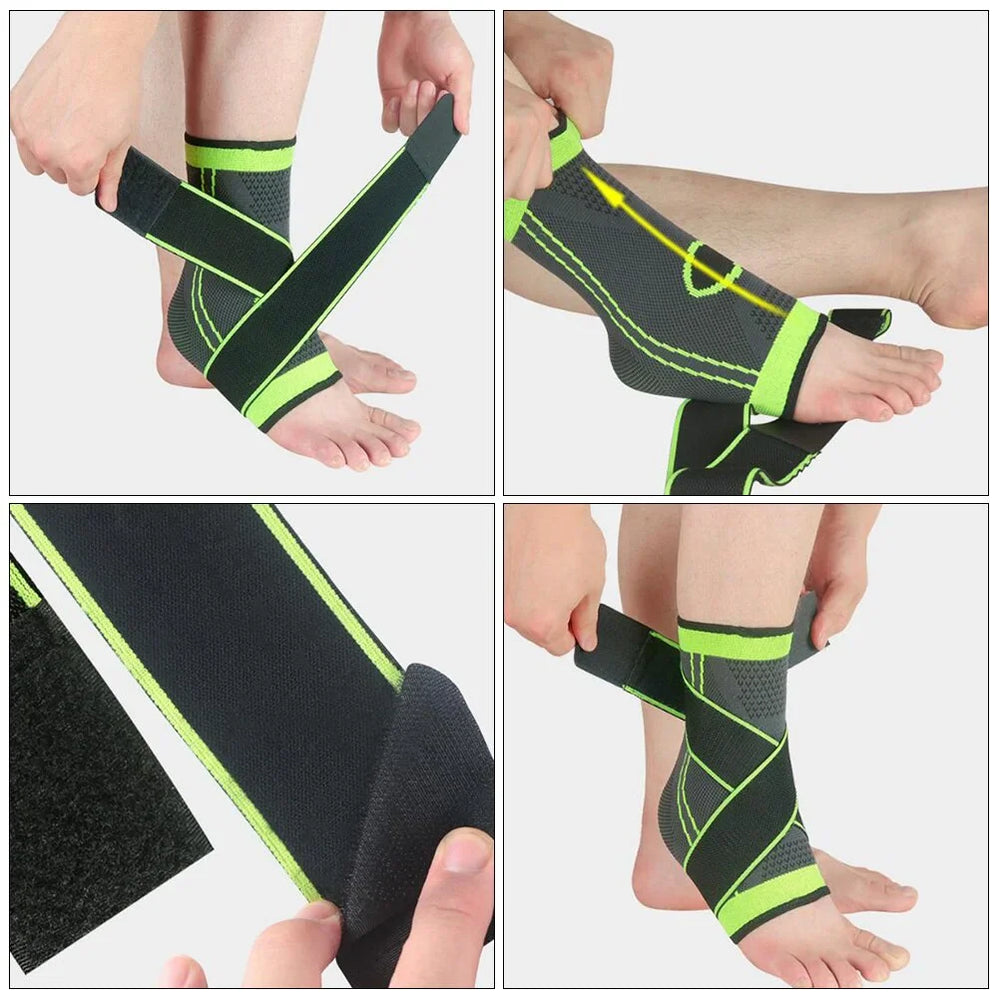 Adjustable compression ankle support brace - 1 Pcs Cosmia.pk