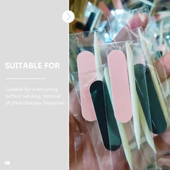 Professional Nail Cleaning Care Kit Double-sided Buffing Sanding Baby File With Stick Cosmia