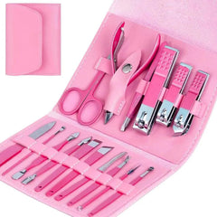 Professional Portable Manicure Pedicure Tool Kit With Folding Case Cosmia.pk