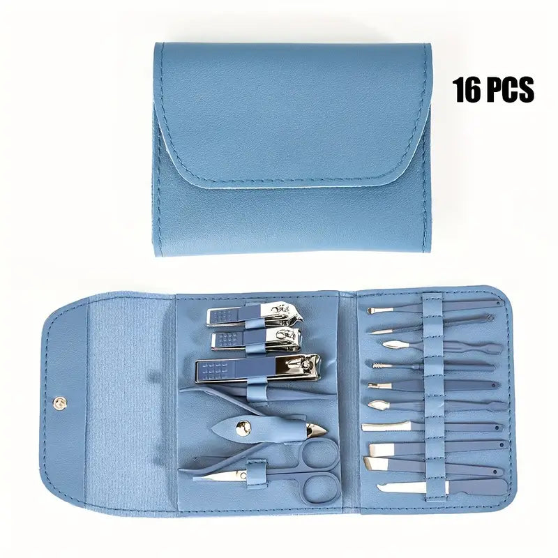 Professional Portable Manicure Pedicure Tool Kit With Folding Case Cosmia.pk