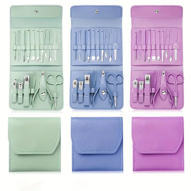 Professional Portable Manicure Pedicure Tool Kit With Folding Case Cosmia.pk