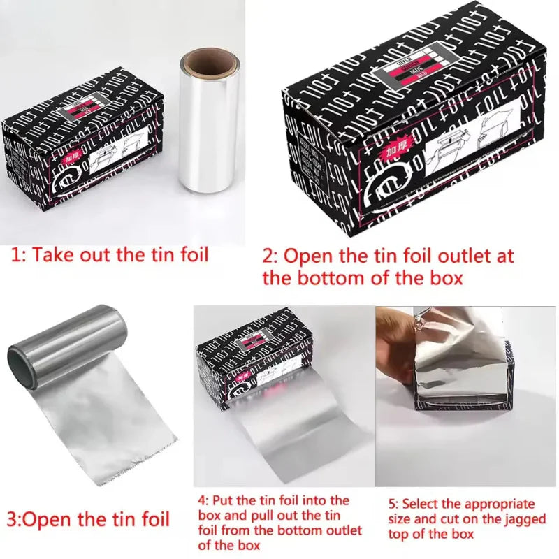 Professional salon styling tool in silver aluminum Foil Cosmia.pk