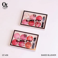 Quetee Baked Blusher 6 Colors Palette Quetee