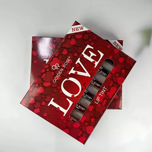 6 Pcs Qoiden Rose Love Red Lipgloss Qoiden Rose