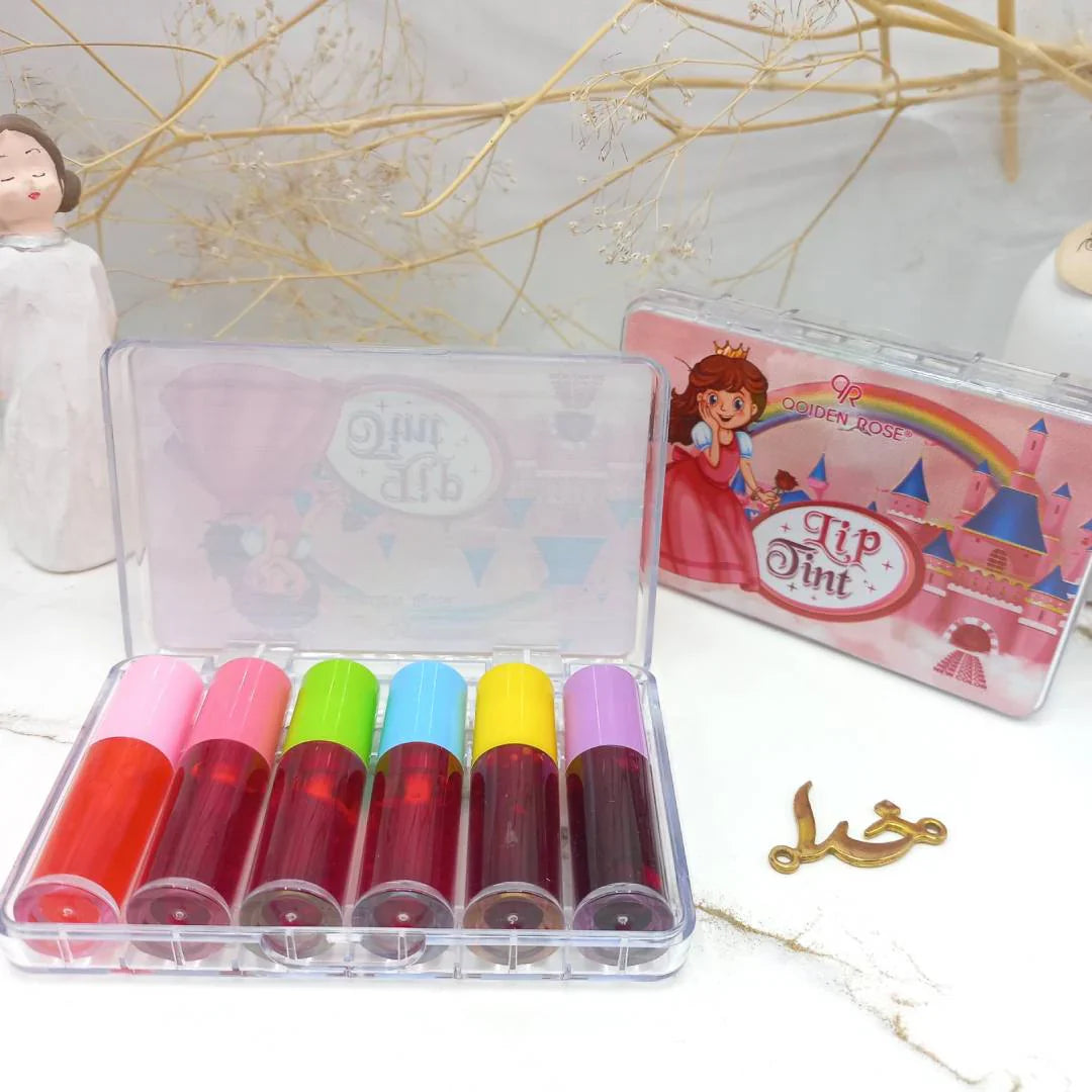 Qoiden Rose QR Doll 6pcs Lip Tint Box Qoiden Rose