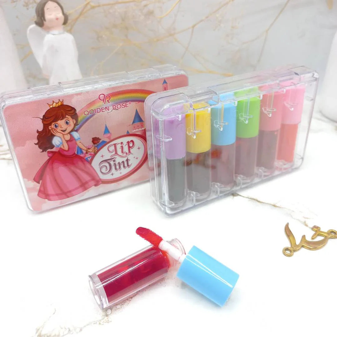 Qoiden Rose QR Doll 6pcs Lip Tint Box Qoiden Rose