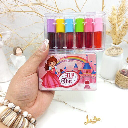 Qoiden Rose QR Doll 6pcs Lip Tint Box Qoiden Rose