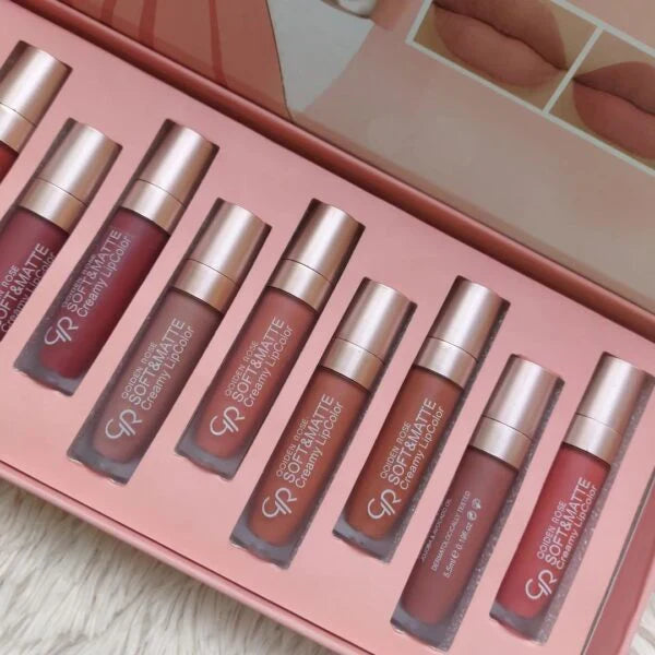 Qoiden Rose QR Soft And Matte Lipgloss - 12 Pcs Qoiden Rose