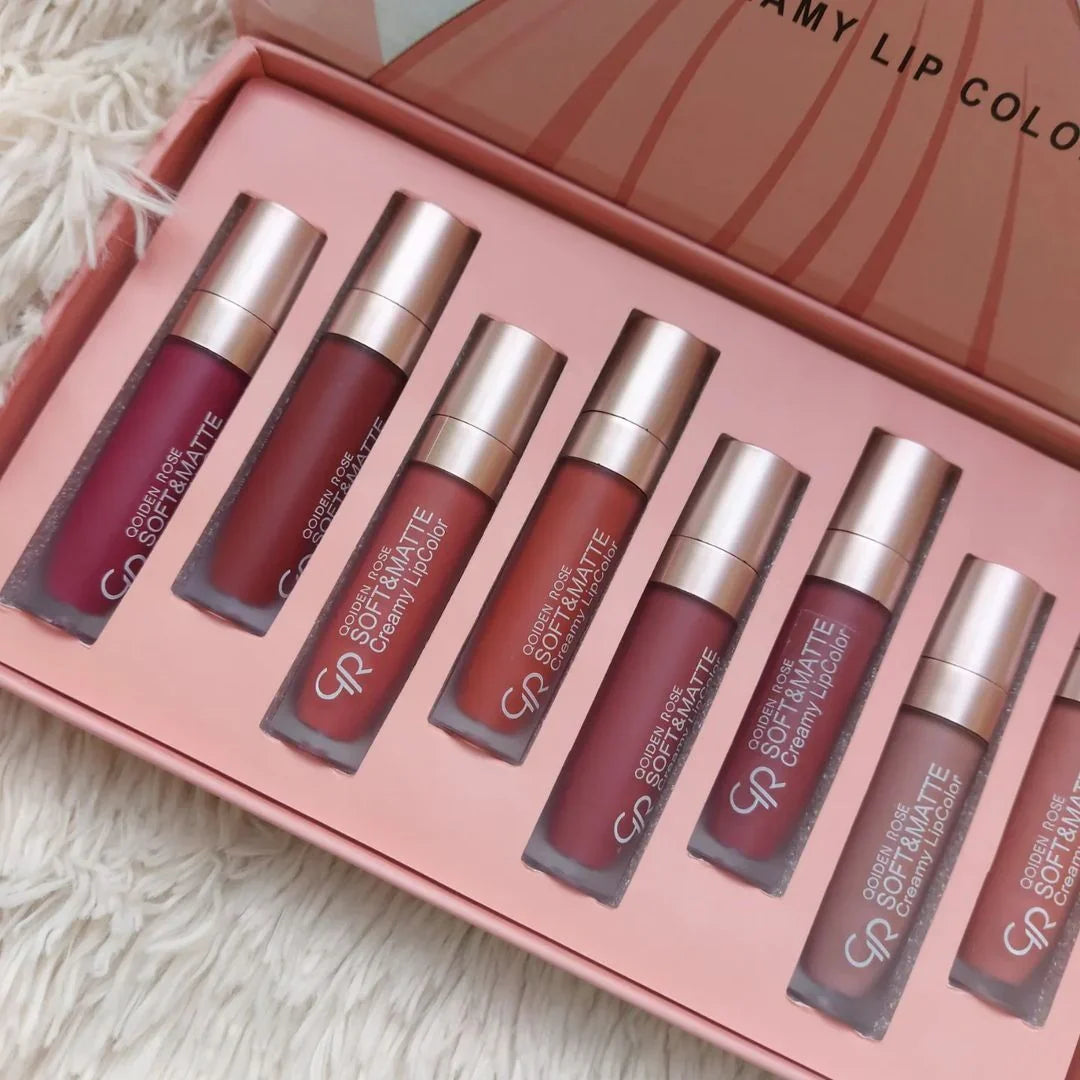 Qoiden Rose QR Soft And Matte Lipgloss - 12 Pcs Qoiden Rose