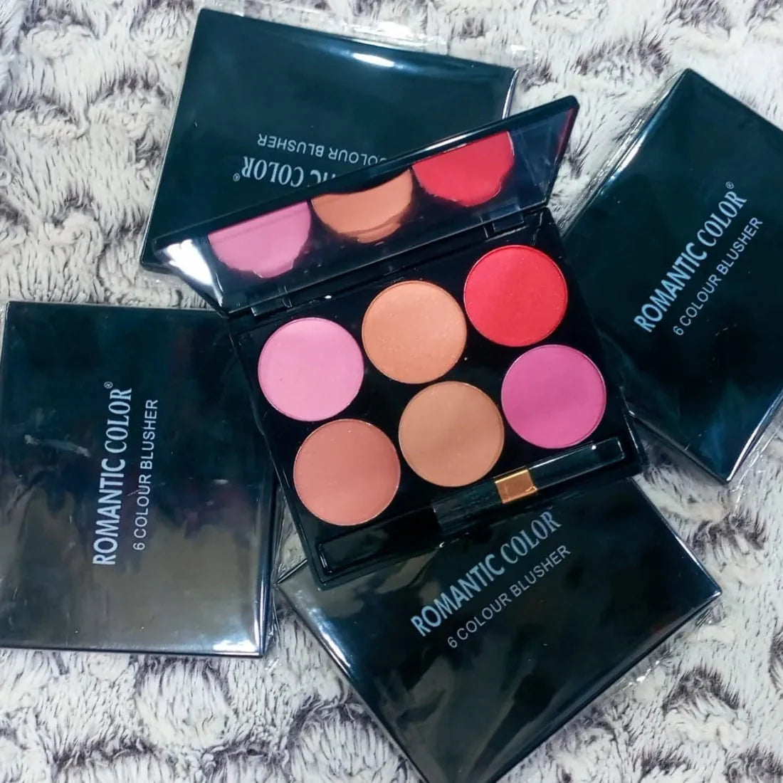 6 Colors ROMANTIC COLOR Blusher Palette Romantic Color