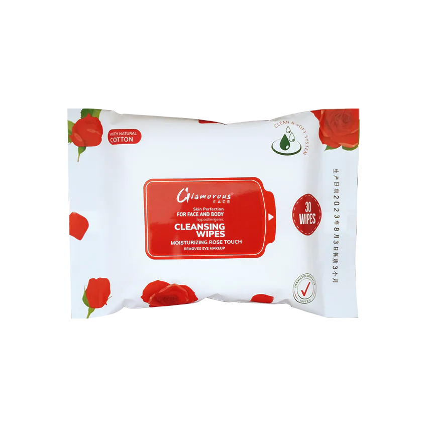 Glamorous Face Cleansing Makeup Remover Wipes 30 Pieces Glamorous Face