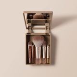 New Nudes 2.0 On-The-Glow Mini Brush Set + Mirrored Compact
