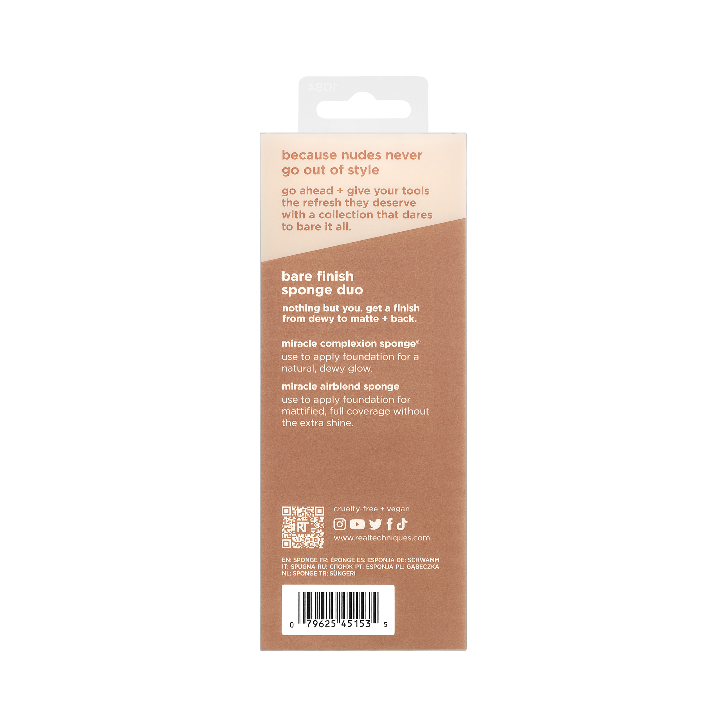 New Nudes 2.0 Bare Finish Sponge Duo