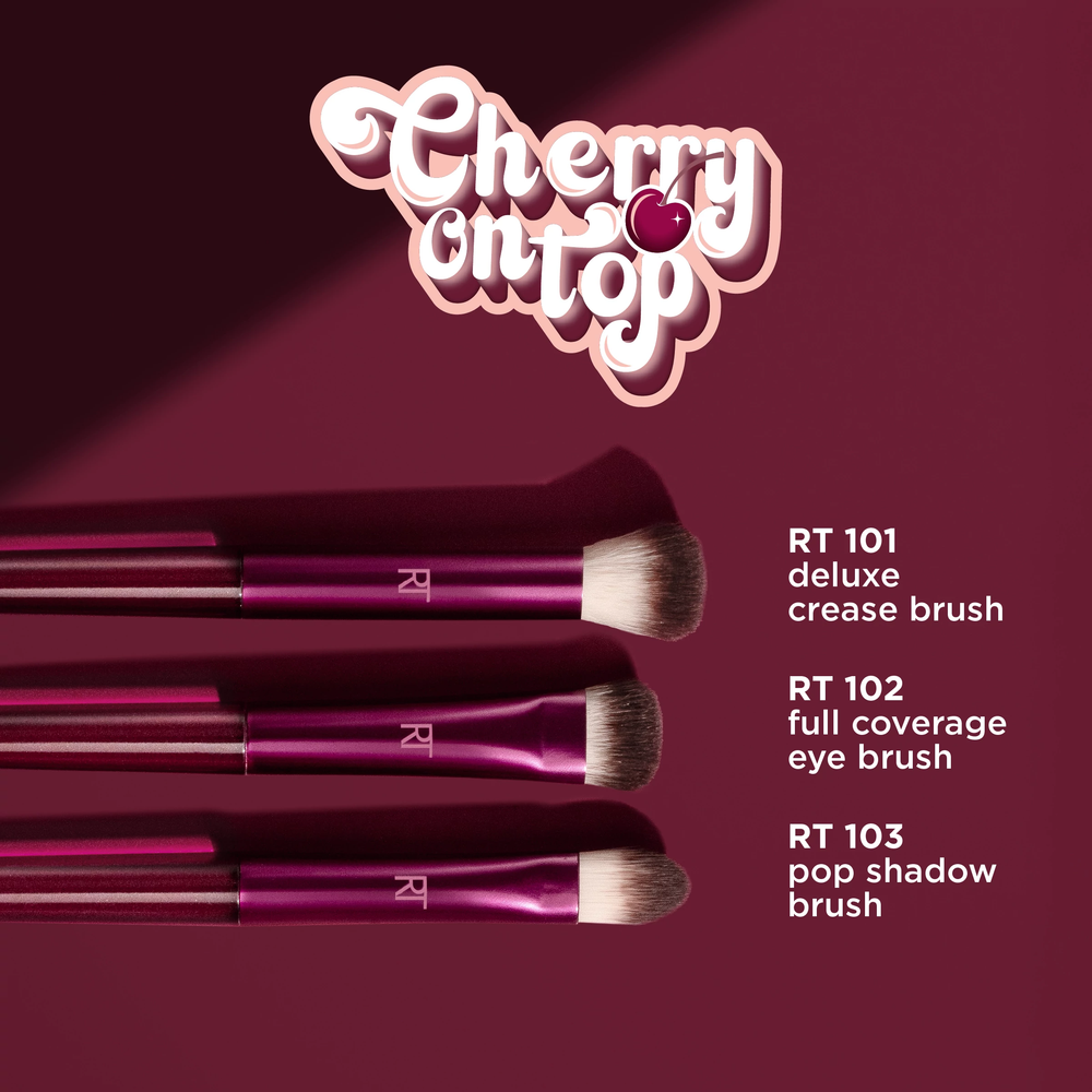 Limited Edition Cherry On Top MesmerEYES Brush Trio Cosmia