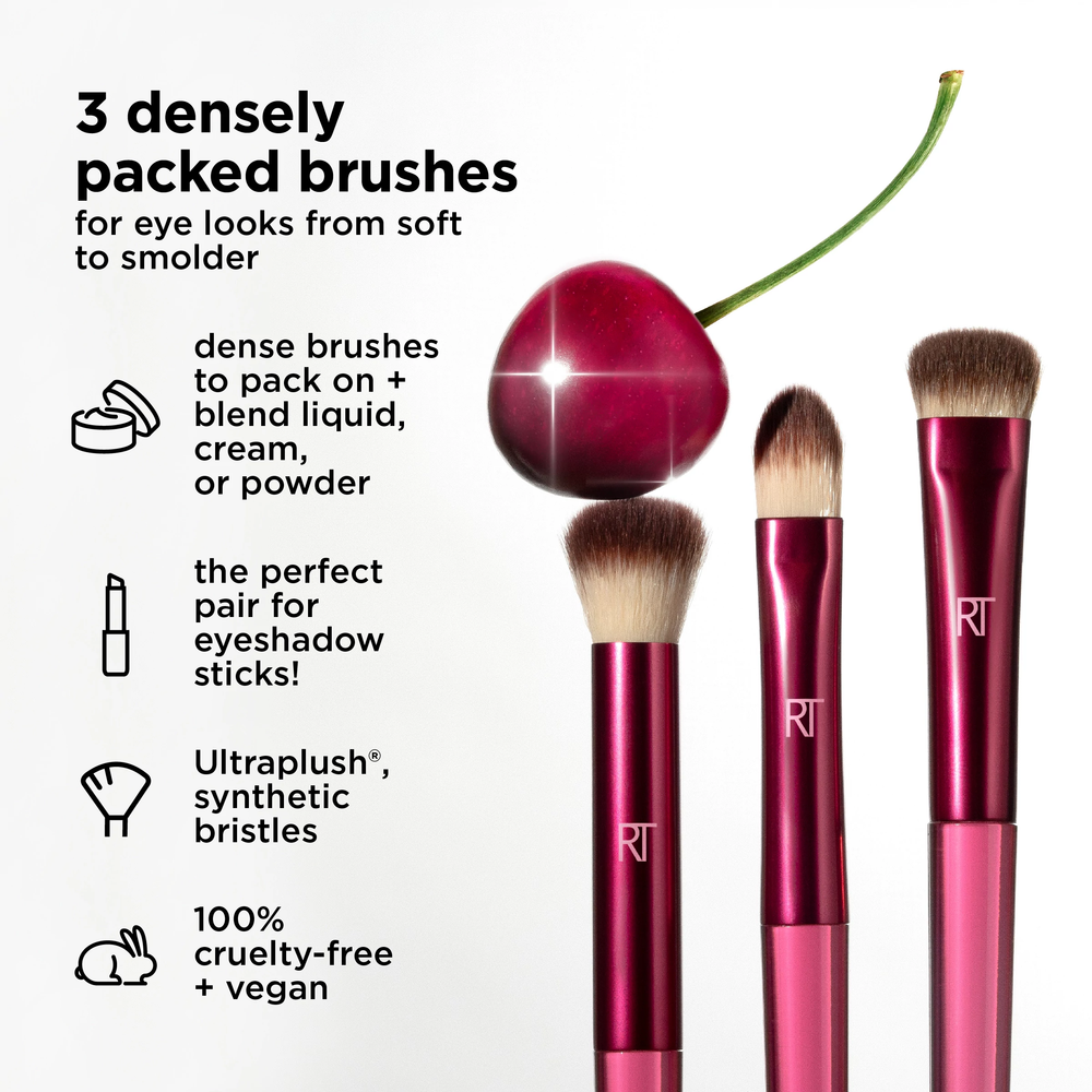 Limited Edition Cherry On Top MesmerEYES Brush Trio Cosmia