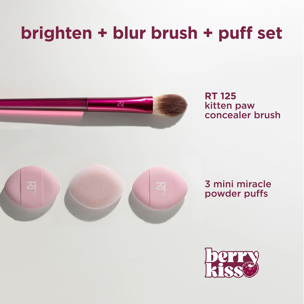 Brighten + Blur Brush + Puff Set Cosmia