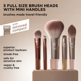 New Nudes 2.0 On-The-Glow Mini Brush Set + Mirrored Compact