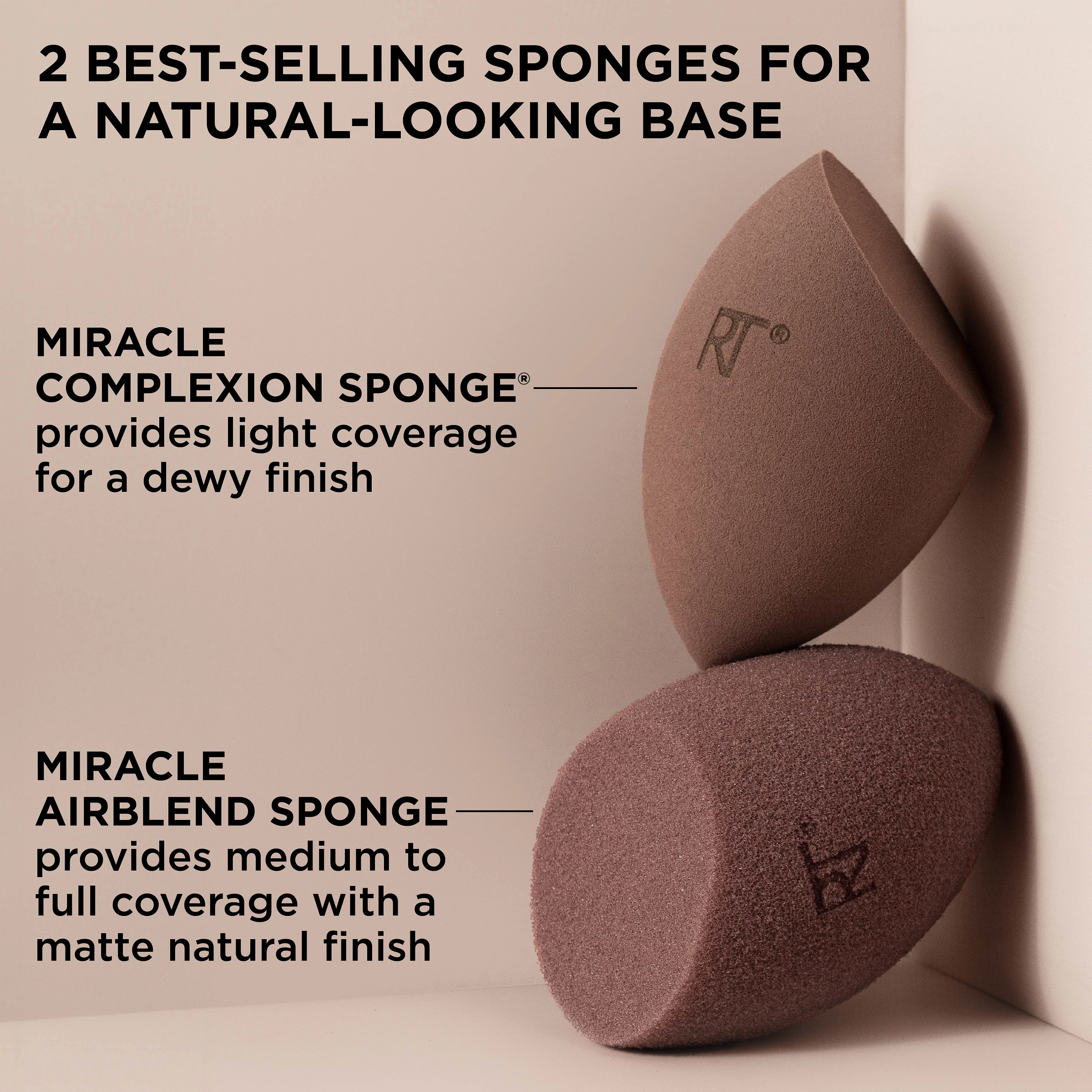 New Nudes 2.0 Bare Finish Sponge Duo