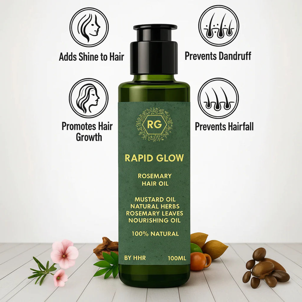 Rapid Glow Rosemary Hair Oil - 100ml Rapid Glow