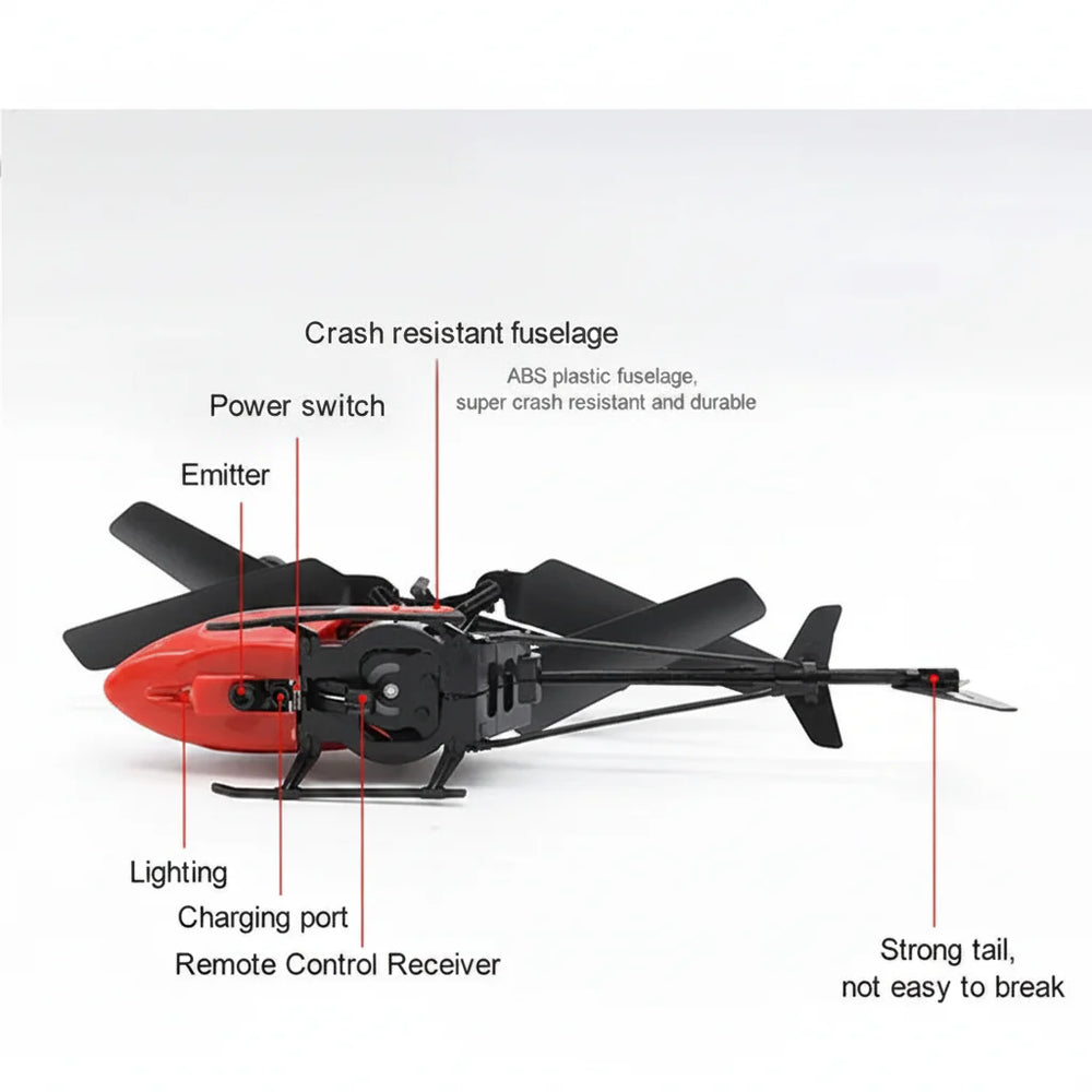 Rechargeable RC Helicopter Remote Controller Safe Fall-Resistant Cosmia.pk