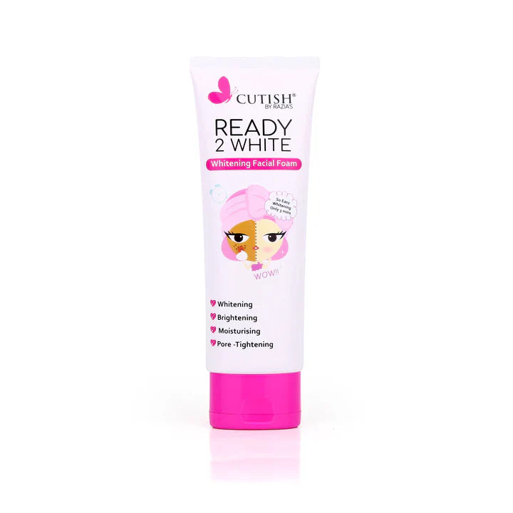 Cutish Ready 2 White Facial Foam 100g Cutish
