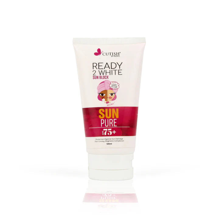 Cutish Ready To white Sunblock 120ml Cutish