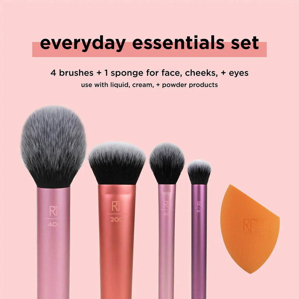 Real Techniques 6 Piece Everyday Essentials Makeup Brush Set Real Technique